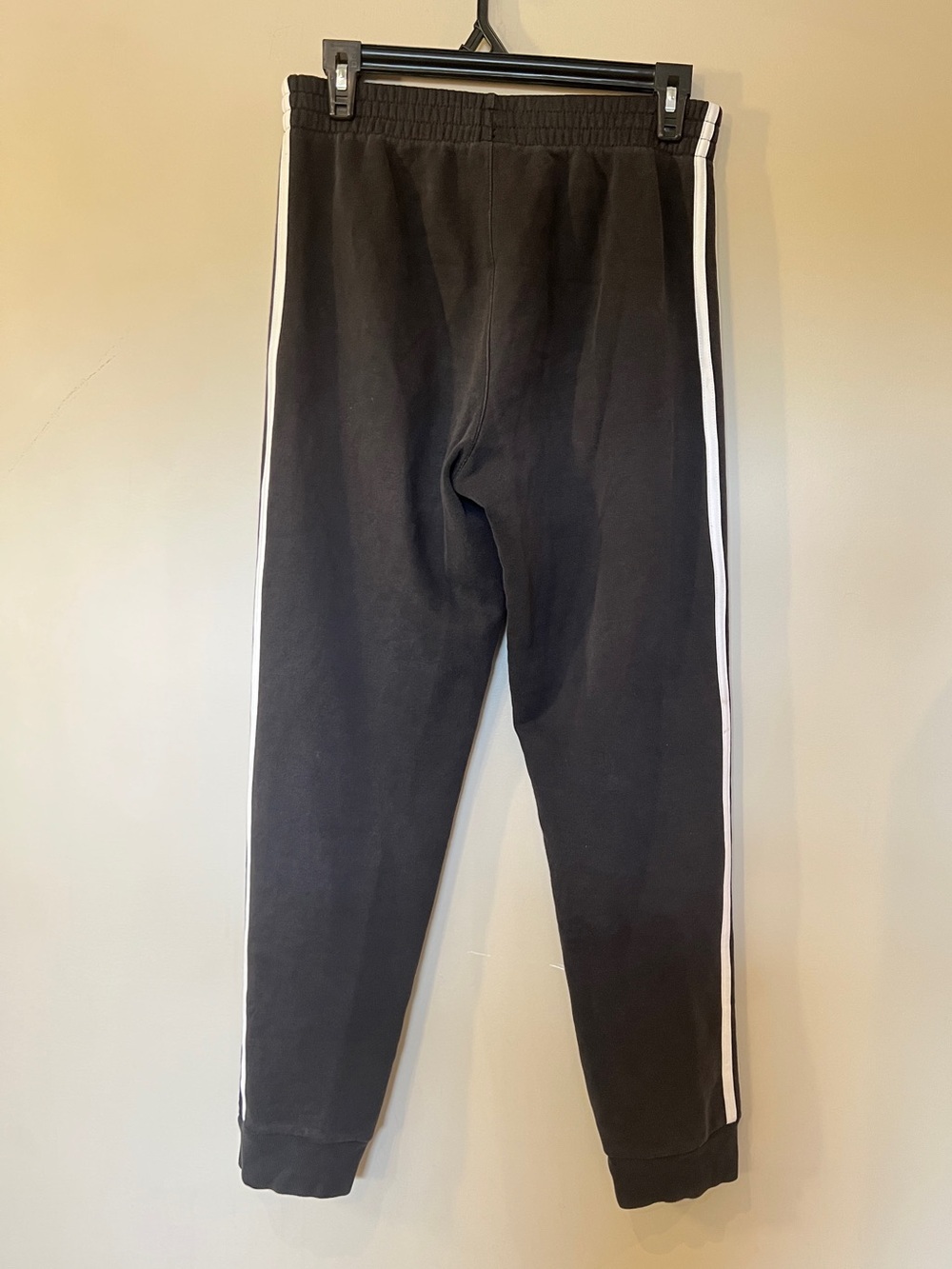 Adidas 3-Stripe Jogger Sweatpants Black White Logo Women's Large - Picture 5 of 7